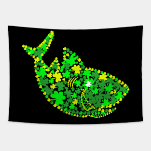 Shark  Lucky Shamrock Clover St Patricks Day Tapestry