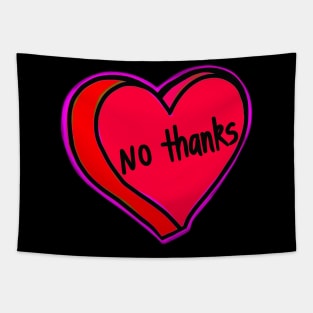 No Thanks Red Heart Tapestry