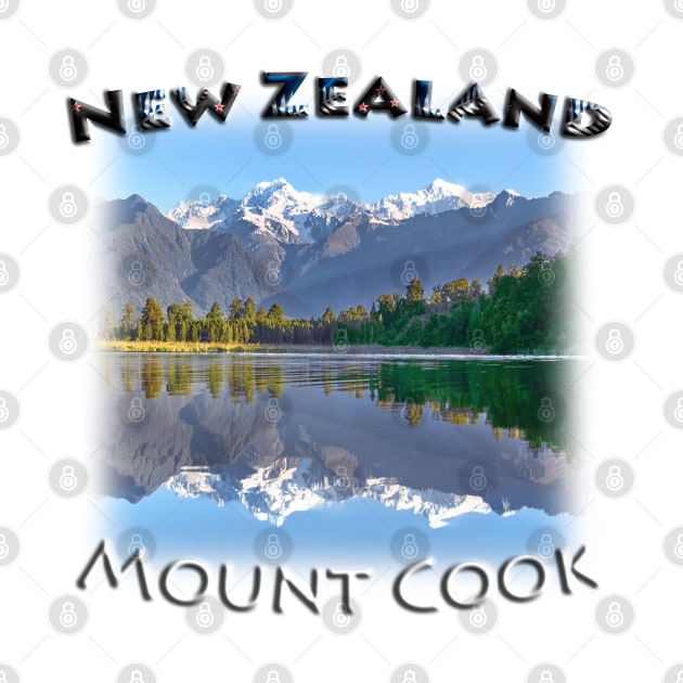 New Zealand - Mount Cook Reflections by TouristMerch