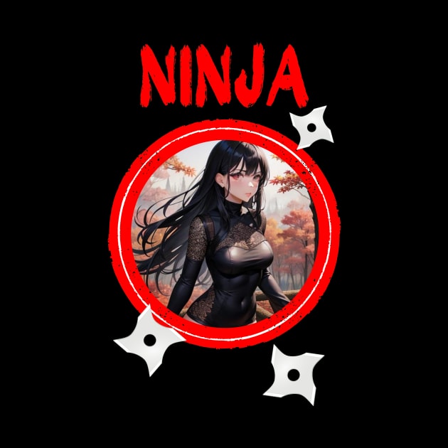 Ninja Target Love Cute Anime Girl by Clicks Clothes