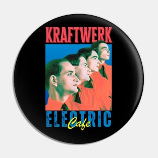 Kraftwerk Vintage 1970 // Electric Cafe Original Fan Design Artwork Pin