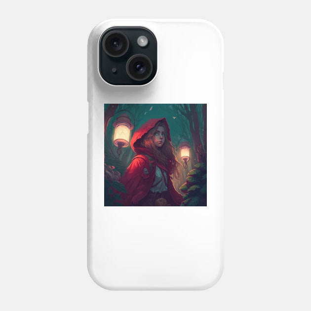 Little Red Ridding Hood 0.1 Phone Case by Wayne's Business Art