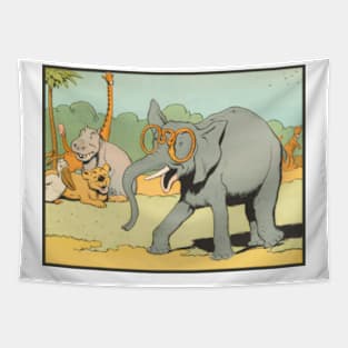 Silly Elephant Tapestry