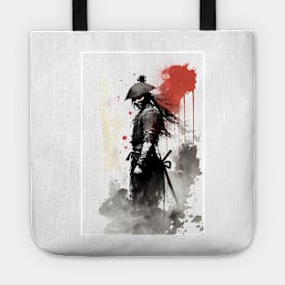 Inky Samurai Standing Watch Tote