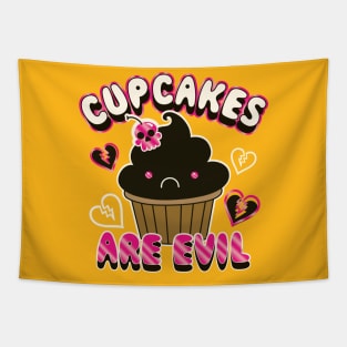 Cupcakes Are Evil Tapestry