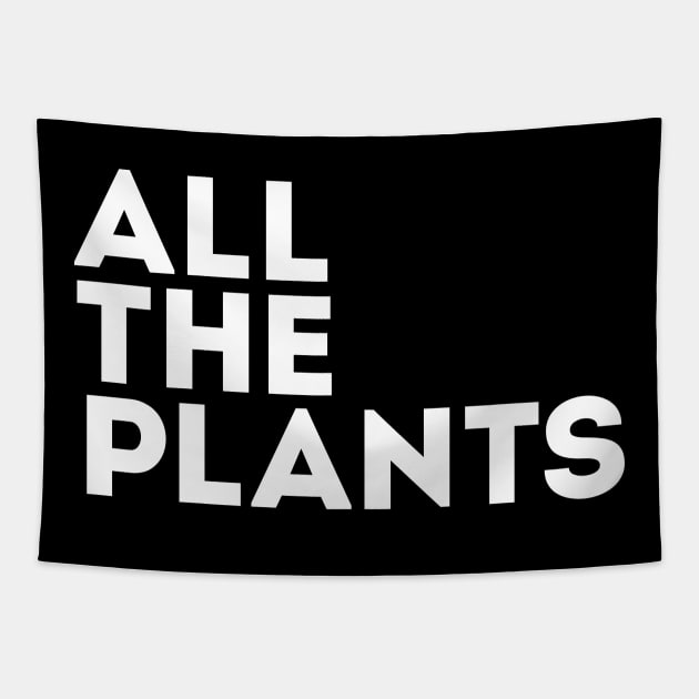 All the Plants (white) Tapestry by SweetLavender