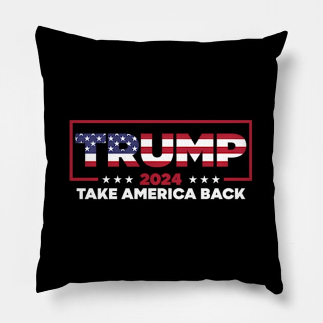 Donald Trump 2024 Take America Back Election - The Return Pillow by lam-san-dan