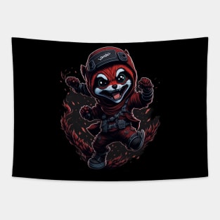 Red Panda Ninja_017 Tapestry