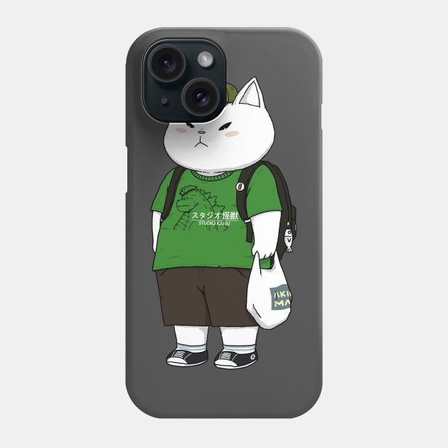 Shiro Neko Phone Case by pigboom