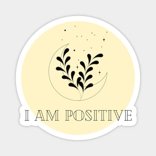 Affirmation Collection - I Am Positive (Yellow) Magnet