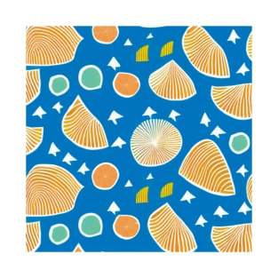 Abstract Tropical Beach Picnic (MD23SMR007) T-Shirt