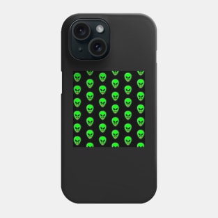 Alien Head Tongue Out Emoji Pattern Phone Case