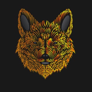 Psychedelic Fire Fox T-Shirt