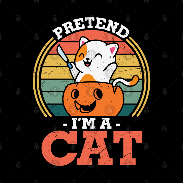 Pretend I'm a cat funny Last minute Halloween Costume by BadDesignCo