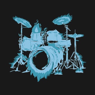 Music Note Flames - For Drummers T-Shirt