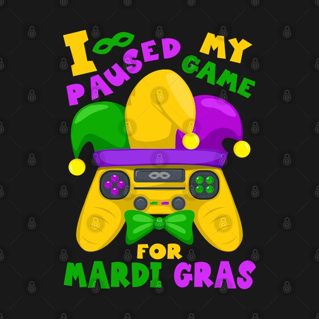 Mardi Gras Outfit For Men, Mardi Gras Gamer Video Controller by auviba-design