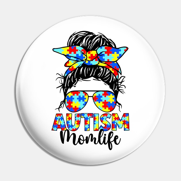 Autism Mom Autism Awareness Gift for Birthday, Mother's Day, Thanksgiving, Christmas Pin by skstring