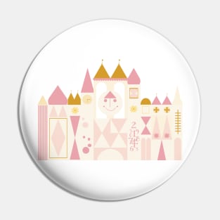 Happy Castle - Rose Gold Pin