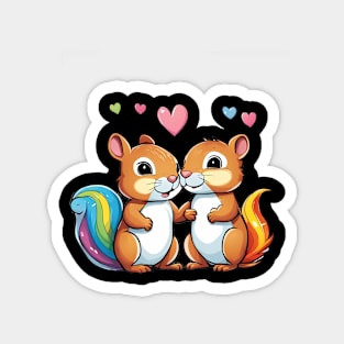 I Love you Squirrel Magnet