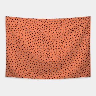 Cheetah Pattern on Apricot Tapestry