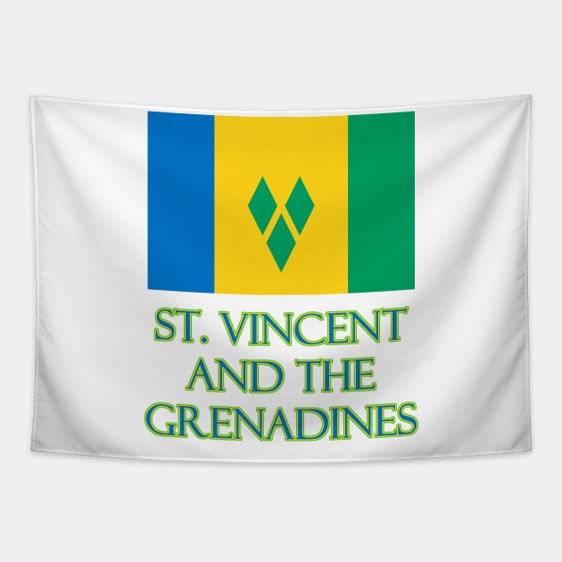 The Pride of St Vincent and the Grenadines - Flag Design Tapestry by Naves