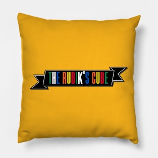 The Rubiks Cube Banner Pillow