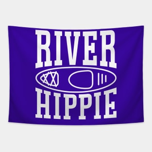 River Hippie Kayaking Kayaker Funny Tapestry