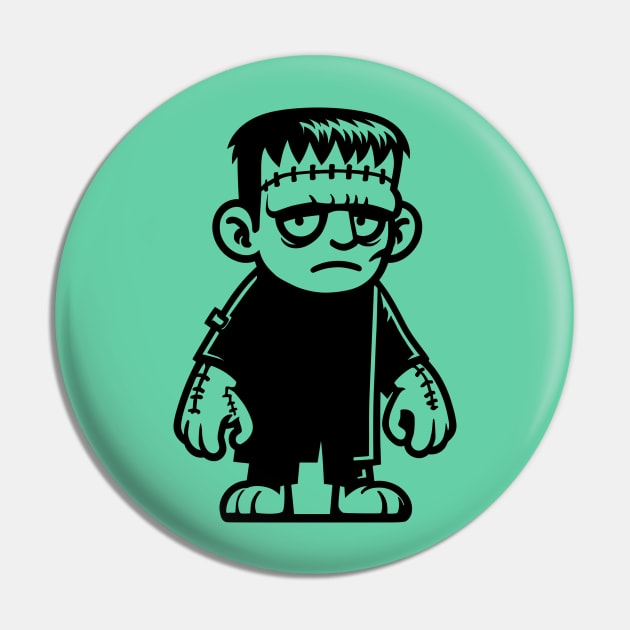 Cartoon Frankenstein Pin by KayBee Gift Shop