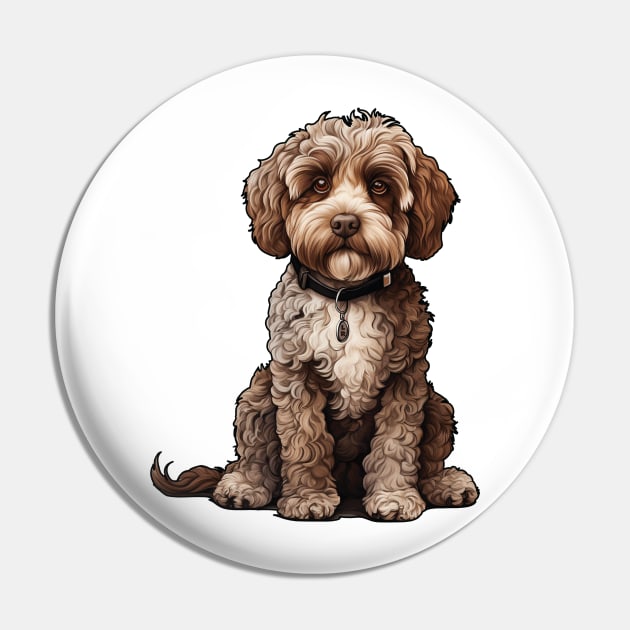 Lagotto Romagnolo Dog Illustration Pin by whyitsme