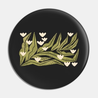 Reaching Tulips (Charcoal) Pin