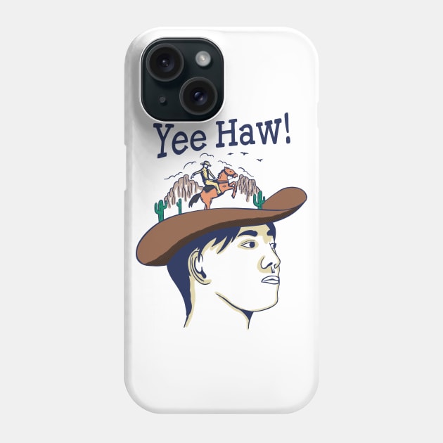 Cool Cowboy Phone Case by Tebscooler