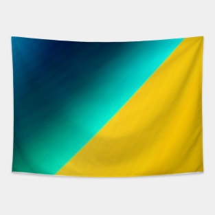 blue green yellow abstract texture art Tapestry
