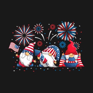 4th Of July American Gnomes T-Shirt