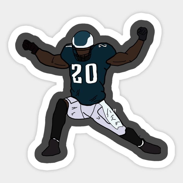 Philadelphia Sport Art Philadelphia Eagles Brian Dawkins / 