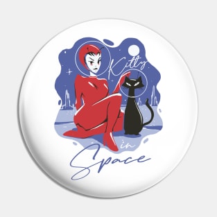 Kitty In Space Pin