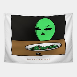 AlienHub: Just minding my salad Tapestry