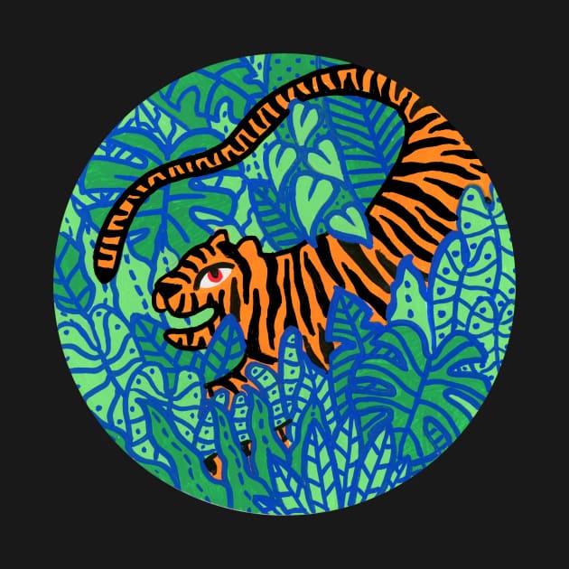 Tiger in the jungle by zsalto