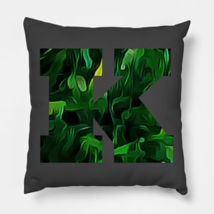 Capital letter K. Pillow