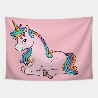 CUTE UNICORN Tapestry