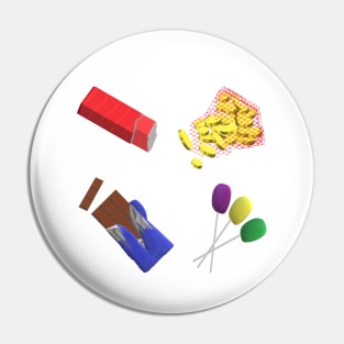Halloween Candy (White Background) Pin