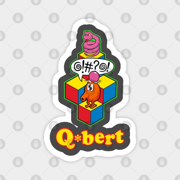 Q-Bert Magnet by Chewbaccadoll