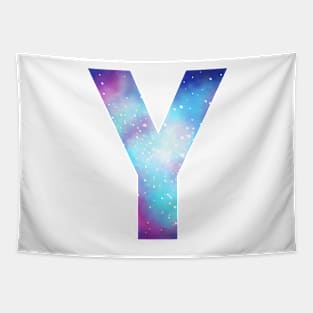 Letter Y galaxy Tapestry