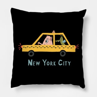 Monsters in New York Pillow