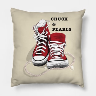 Chuck and Pearls Pillow