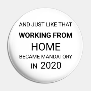 #Covid and Working from Home Pin