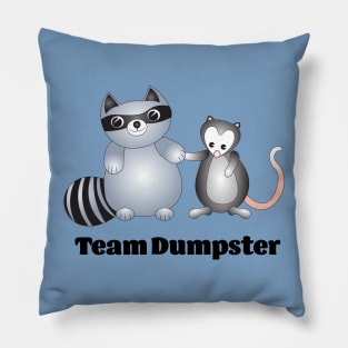 Team Dumpster Trash Panda and Possum Pillow