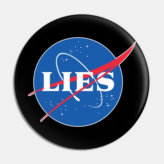 NASA/LIES - Logo Tribute/Parody Design Pin by DankFutura