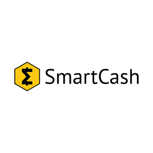 SmartCash Wordmark Logo White Background T-Shirt