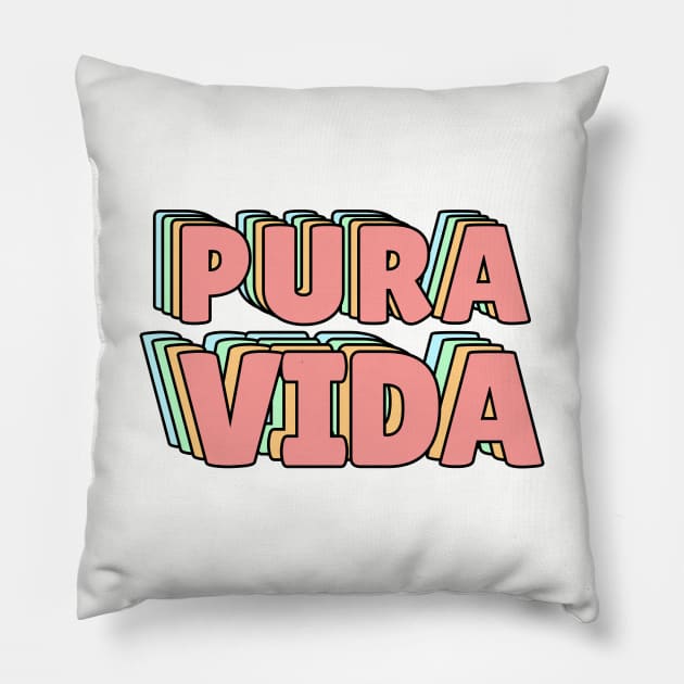 Pura Vida Pastel Pillow by lukassfr