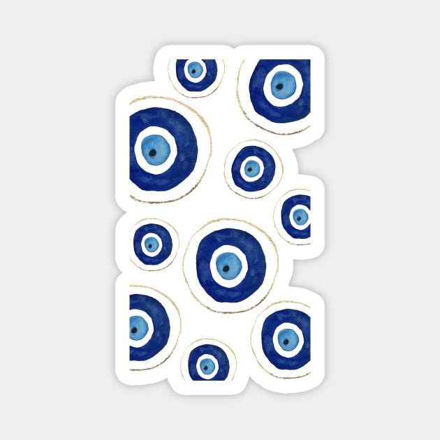 Turkish Evil Eye Magnet by zocostore